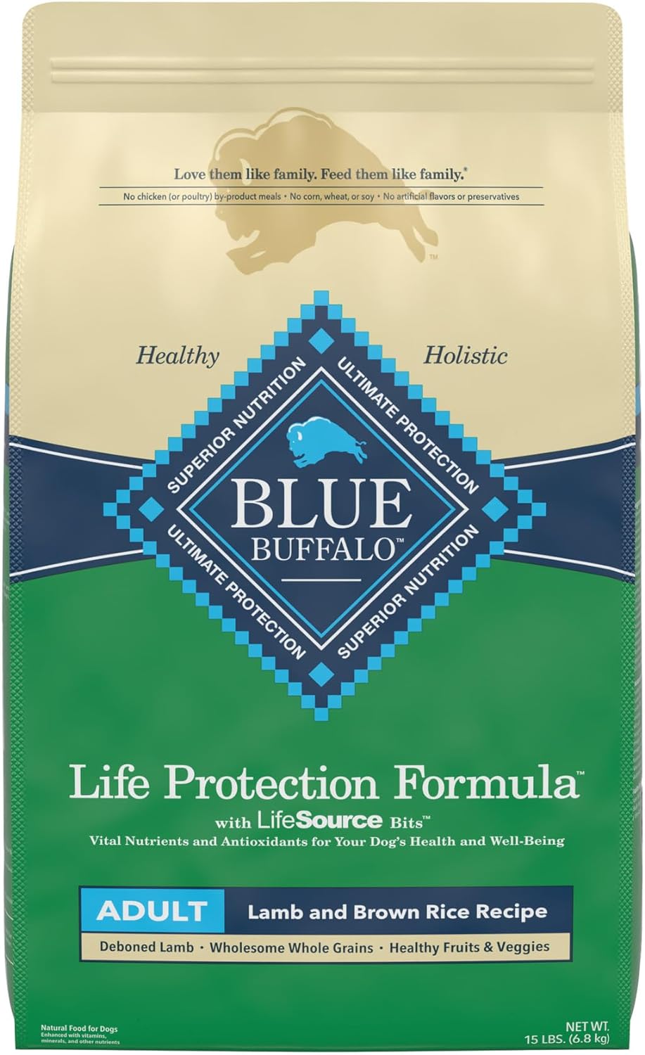 Blue Life Protection Formula Adult Lamb and Brown Rice Recipe Dry Dog Food – Gallery Image 1