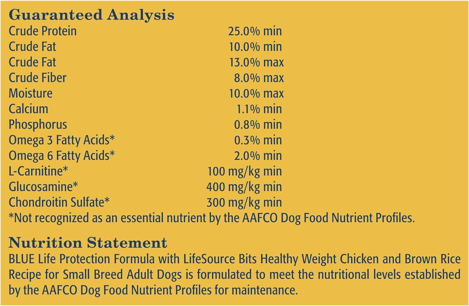 Blue Life Protection Formula Small Breed Adult Healthy Weight Chicken and Brown Rice Recipe Dry Dog Food – Gallery Image 9