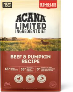 Acana Singles Limited Ingredient Diet Beef & Pumpkin Recipe Dry Dog Food