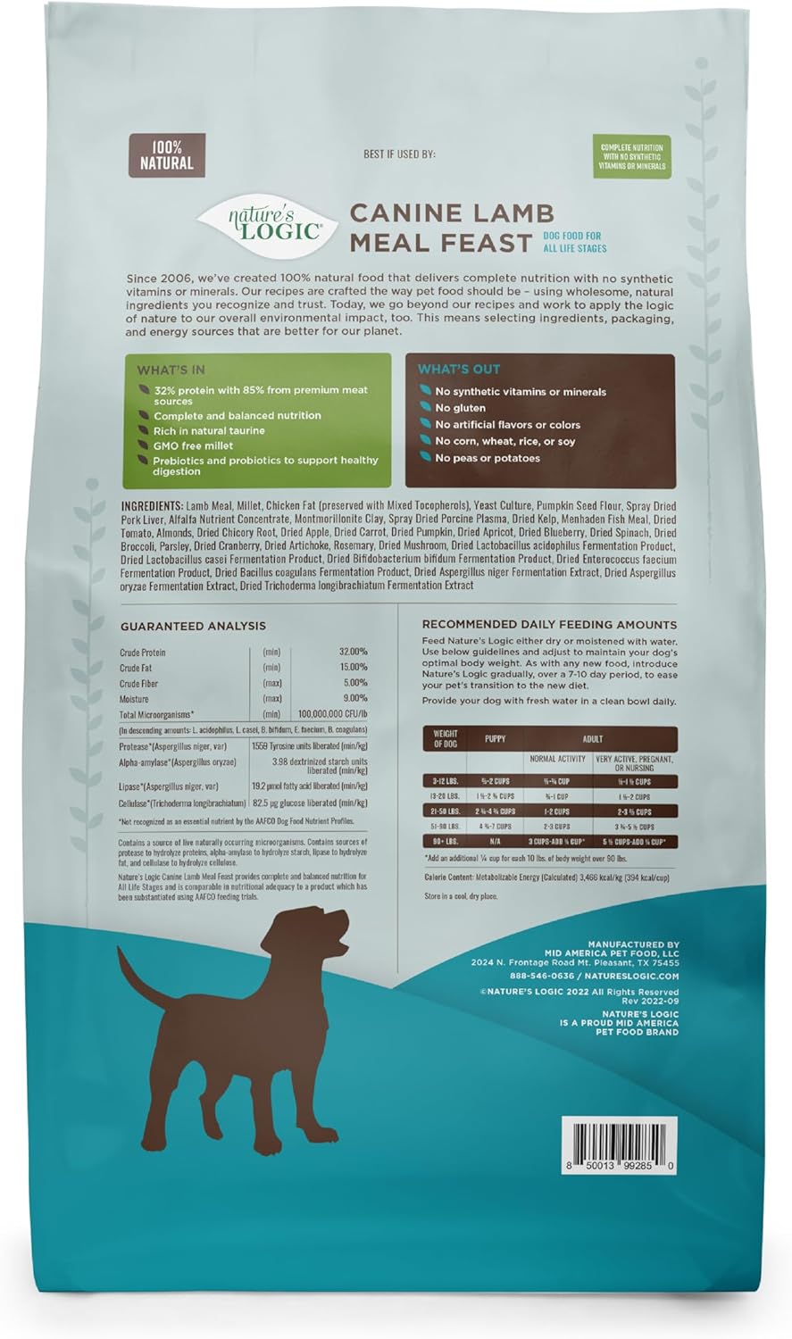 Nature’s Logic Canine Lamb Meal Feast Dry Dog Food – Gallery Image 3