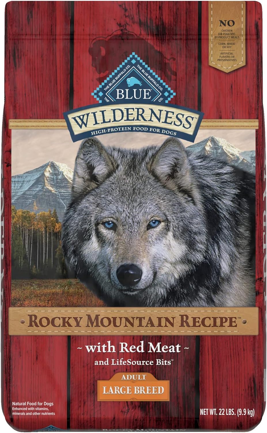 Blue Wilderness Rocky Mountain Recipe Large Breed Adult Red Meat Grain-Free Dry Dog Food – Gallery Image 1