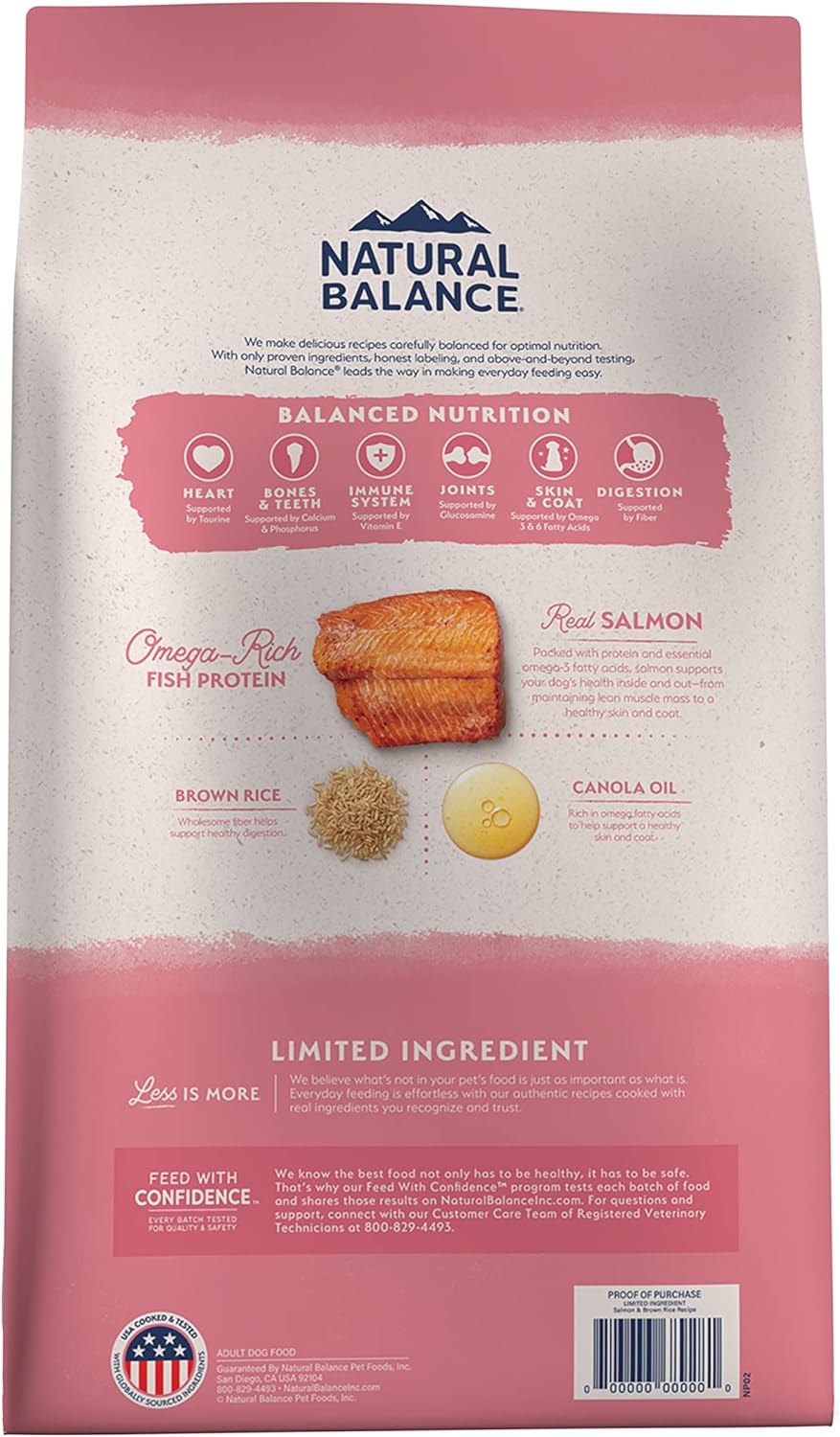 Natural Balance L.I.D. Limited Ingredient Diets Salmon & Brown Rice Dry Dog Food – Gallery Image 2