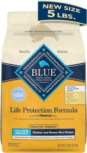 Blue Life Protection Formula Small Breed Adult Healthy Weight Chicken and Brown Rice Recipe Dry Dog Food