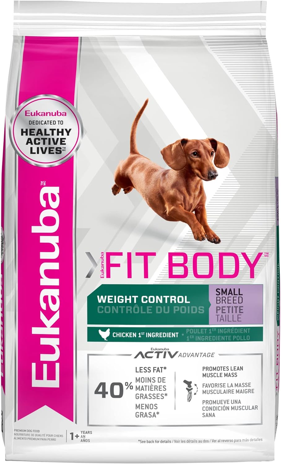Eukanuba Fit Body Weight Control Small Breed Dry Dog Food – Gallery Image 1
