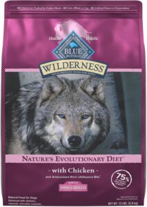 Blue Wilderness Adult Small Bite Chicken Recipe Grain-Free Dry Dog Food