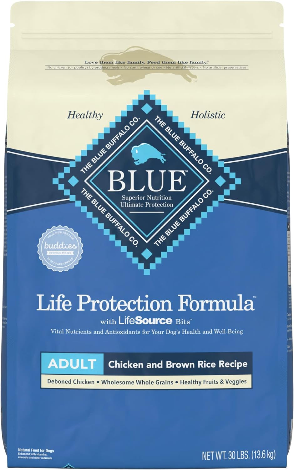 Blue Life Protection Formula Adult Chicken and Brown Rice Recipe Dry Dog Food – Gallery Image 1