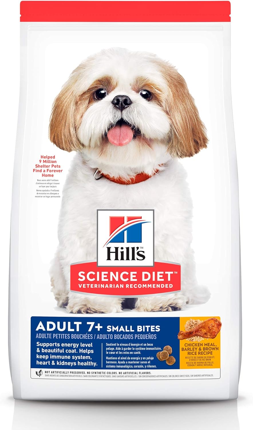 Hill’s Science Diet Adult 7+ Small Bites Chicken Meal, Barley & Rice Recipe Dry Dog Food – Gallery Image 1
