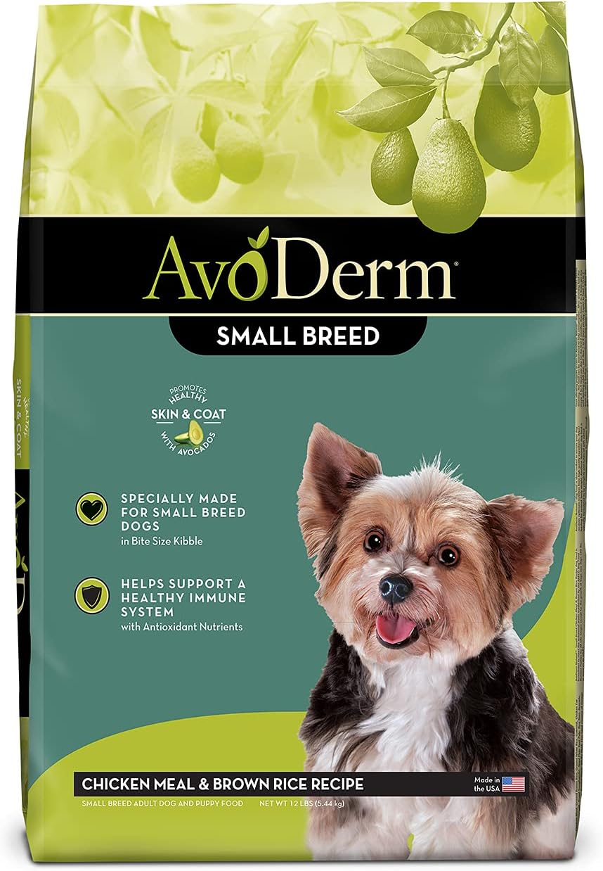 AvoDerm Small Breed Chicken Meal & Brown Rice Recipe Dry Dog Food – Gallery Image 1