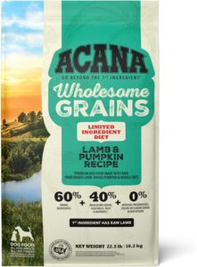 Acana Wholesome Grains Limited Ingredient Diet Lamb & Pumpkin Recipe Dry Dog Food