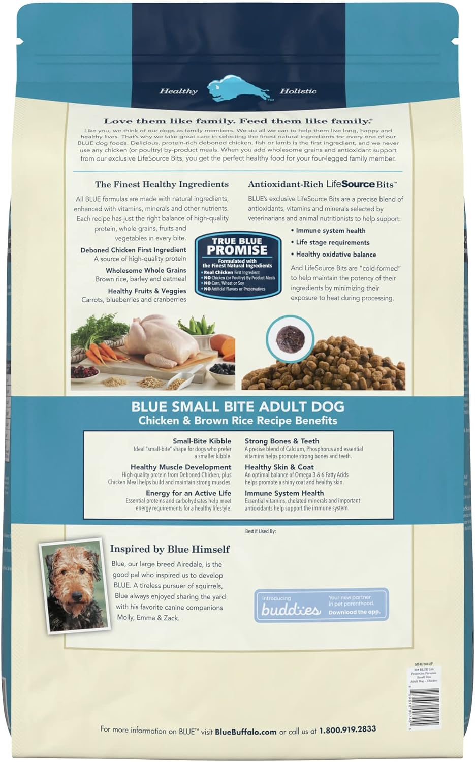 Blue Life Protection Formula Adult Small Bite Chicken and Brown Rice Dry Dog Food – Gallery Image 2
