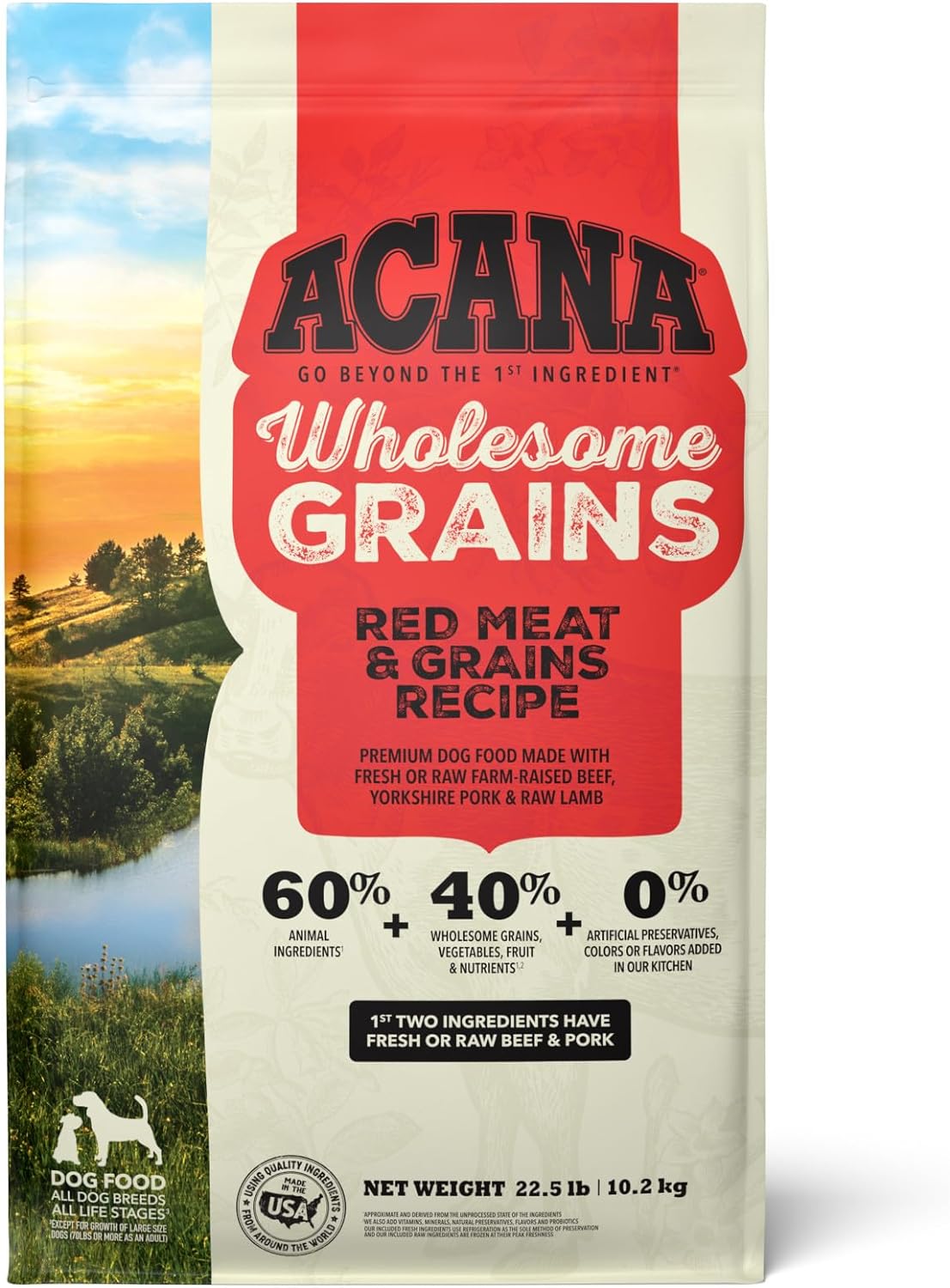 Acana Red Meat Recipe with Wholesome Grains Dry Dog Food – Gallery Image 1
