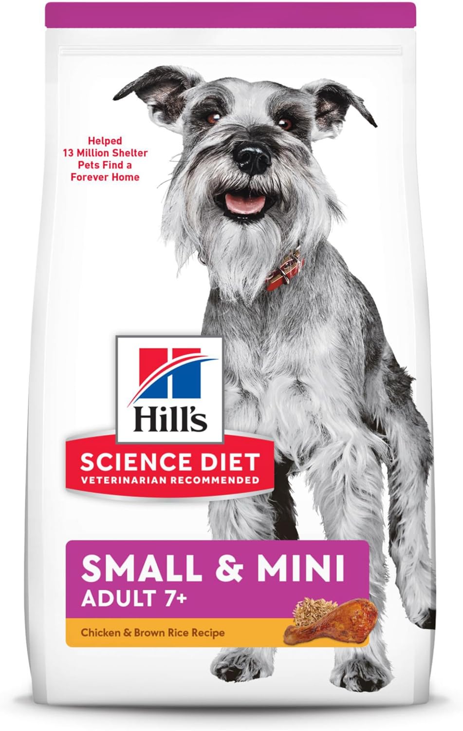 Hill’s Science Diet Adult 7+ Small Paws Chicken Meal, Barley & Brown Rice Recipe Dry Dog Food – Gallery Image 1
