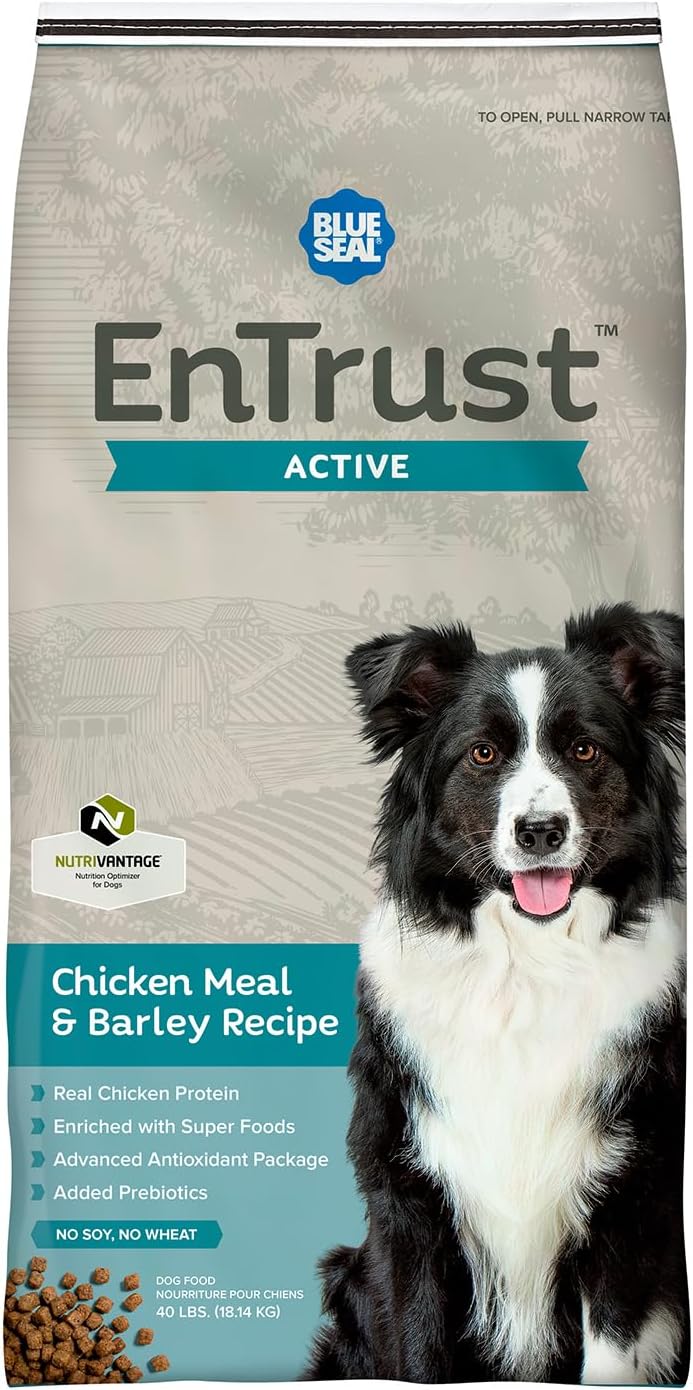 Blue Seal Entrust Active Chicken Meal & Barley Recipe Dry Dog Food – Gallery Image 1