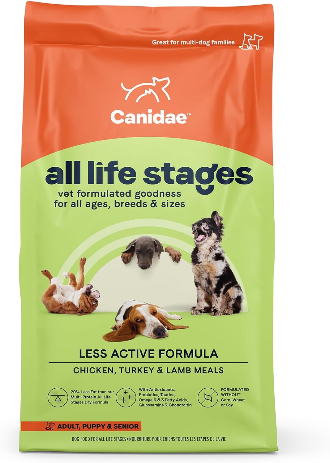 Canidae All Life Stages Less Active Formula Canidae Platinum Chicken, Turkey, Lamb, & Fish Meals Dry Dog Food – Gallery Image 1