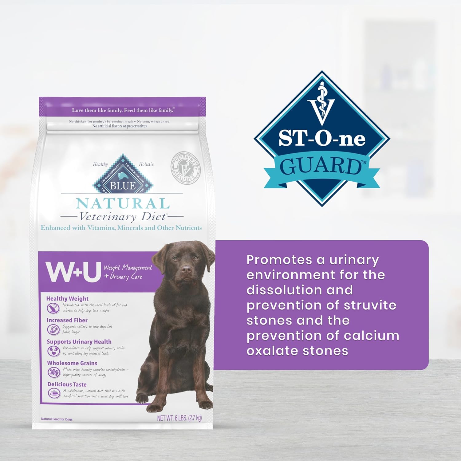 Blue Natural Veterinary Diet W+U Weight Management + Urinary Care Dry Dog Food – Gallery Image 5