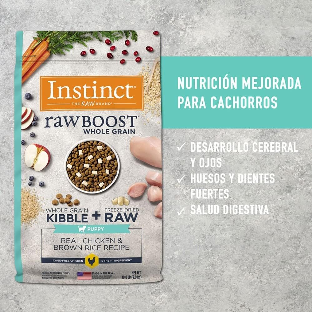 Instinct Raw Boost Whole Grain Recipe with Real Chicken & Brown Rice for Puppies Dry Dog Food – Gallery Image 6