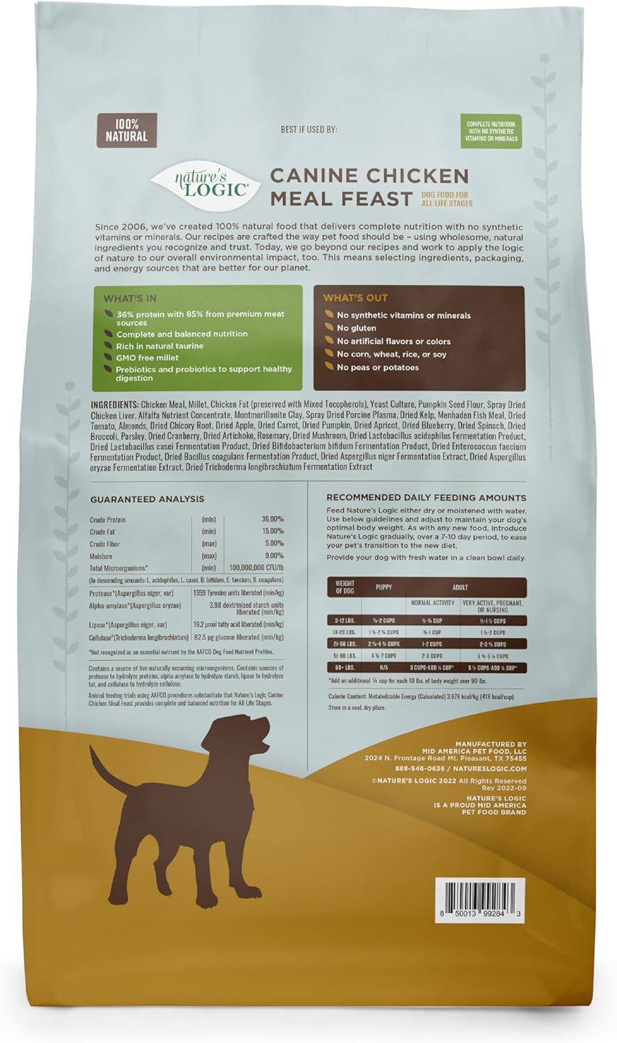 Nature’s Logic Canine Chicken Meal Feast Dry Dog Food – Gallery Image 3