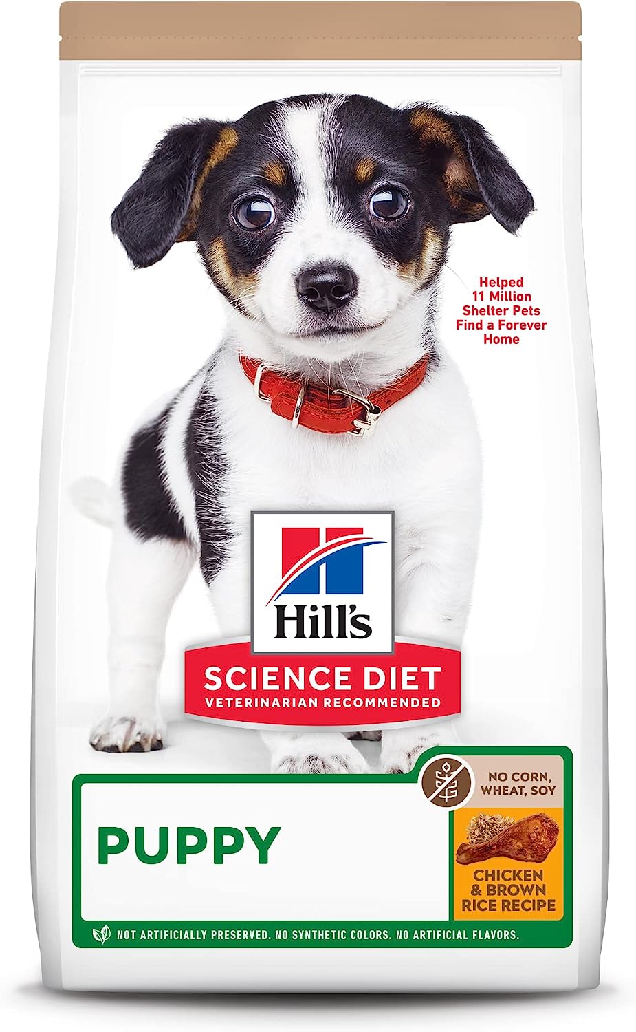 Hill’s Science Diet Puppy Chicken & Brown Rice Recipe No Corn, Wheat, Soy Dry Dog Food – Gallery Image 1