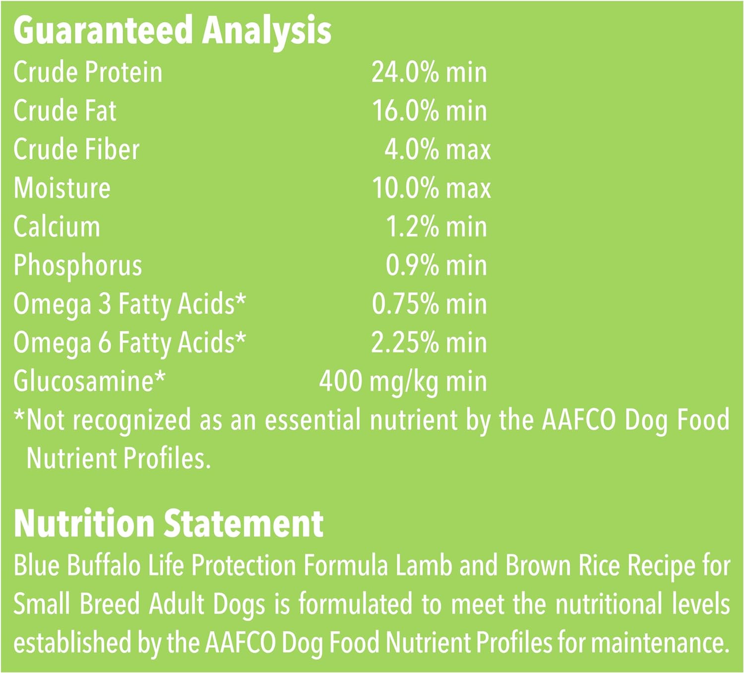 Blue Life Protection Formula Adult Small Breed Lamb and Brown Rice Recipe Dry Dog Food – Gallery Image 11