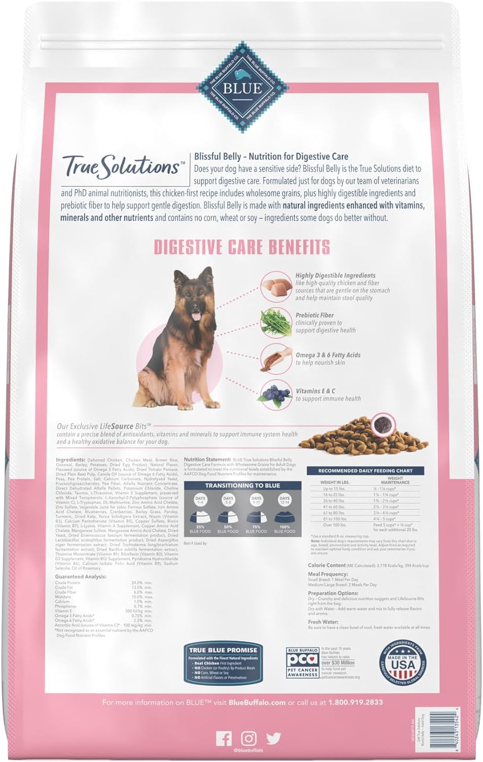 Blue True Solutions Blissful Belly Digestive Care Formula Dry Dog Food – Gallery Image 2