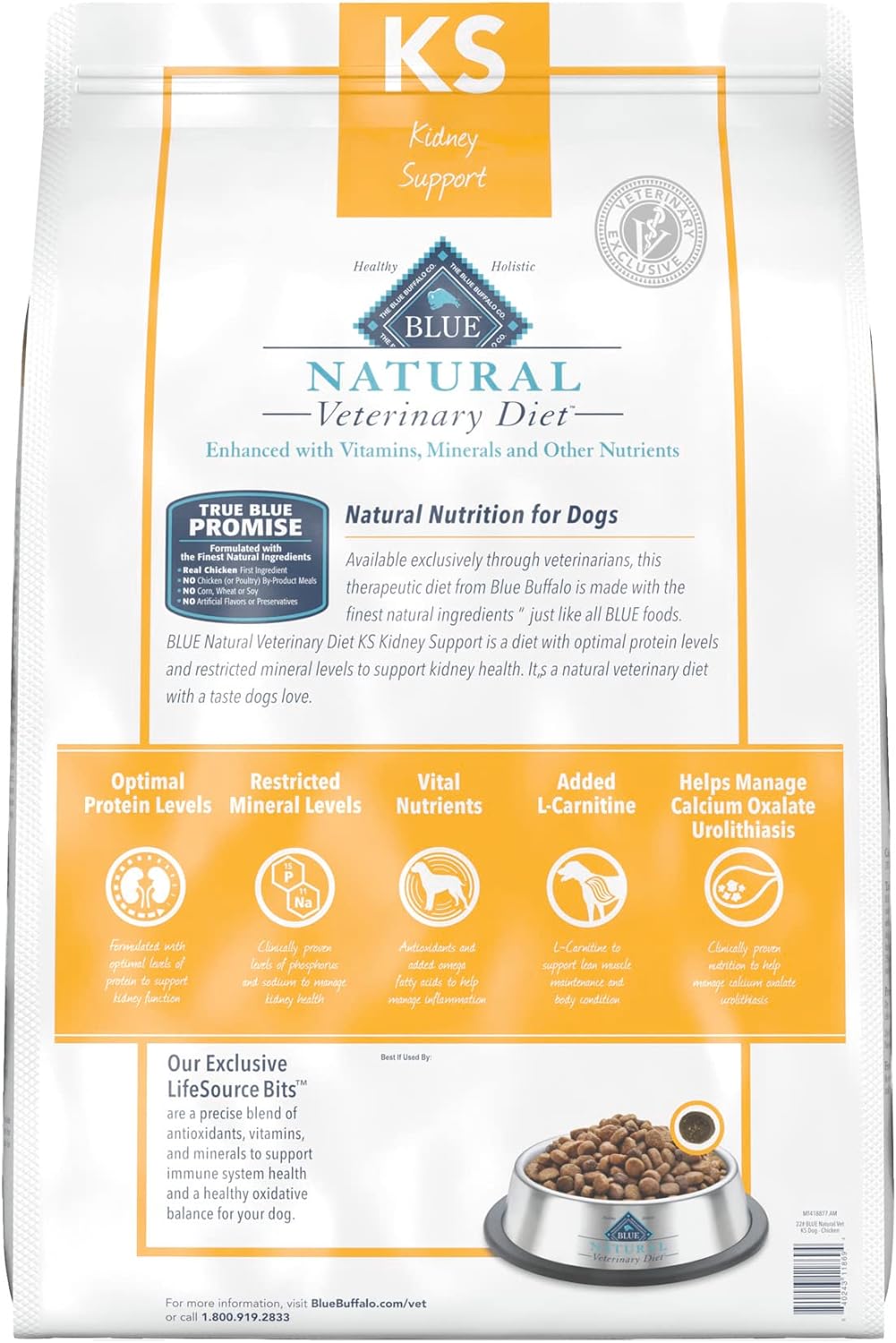 Blue Natural Veterinary Diet KS Kidney Support Dry Dog Food – Gallery Image 2