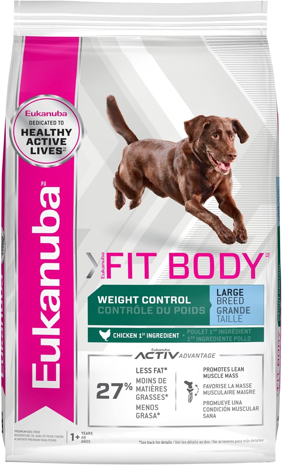 Eukanuba Fit Body Weight Control Large Breed Dry Dog Food – Gallery Image 1