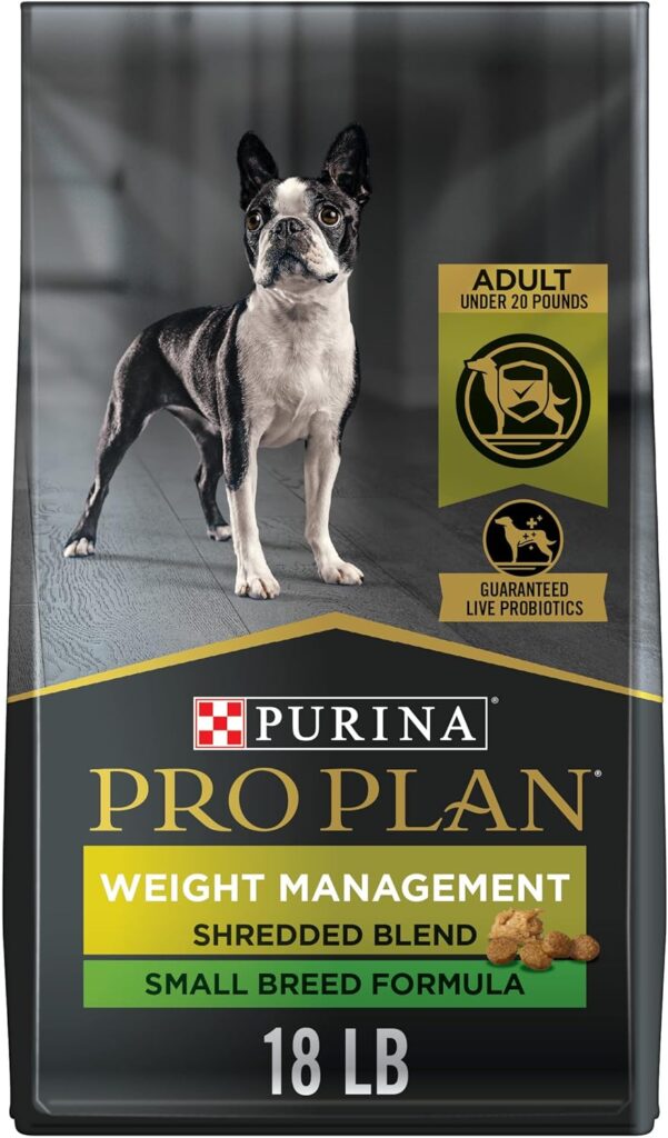 Purina Pro Plan Adult Weight Management Shredded Blend Small Breed Formula Dry Dog Food