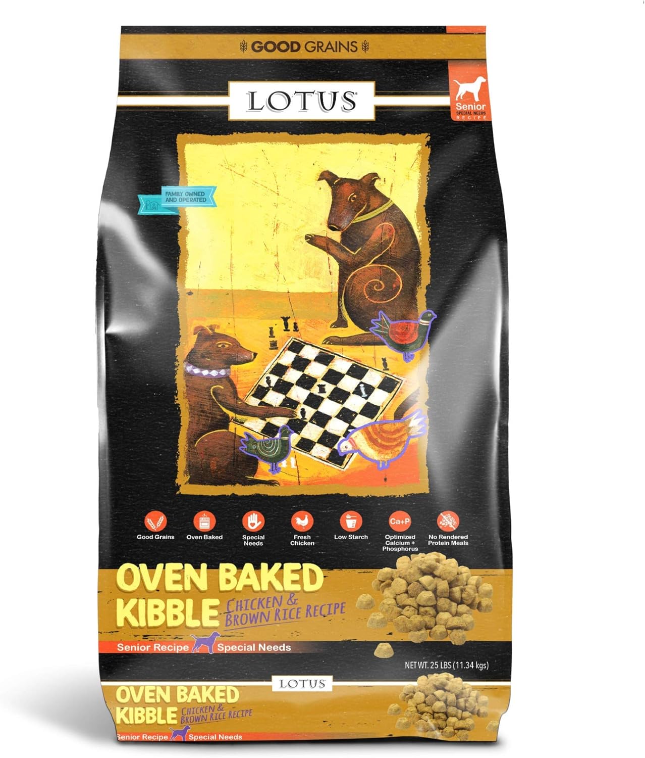 Lotus Oven Baked Regular Bites Chicken Recipe Senior Dry Dog Food – Gallery Image 1