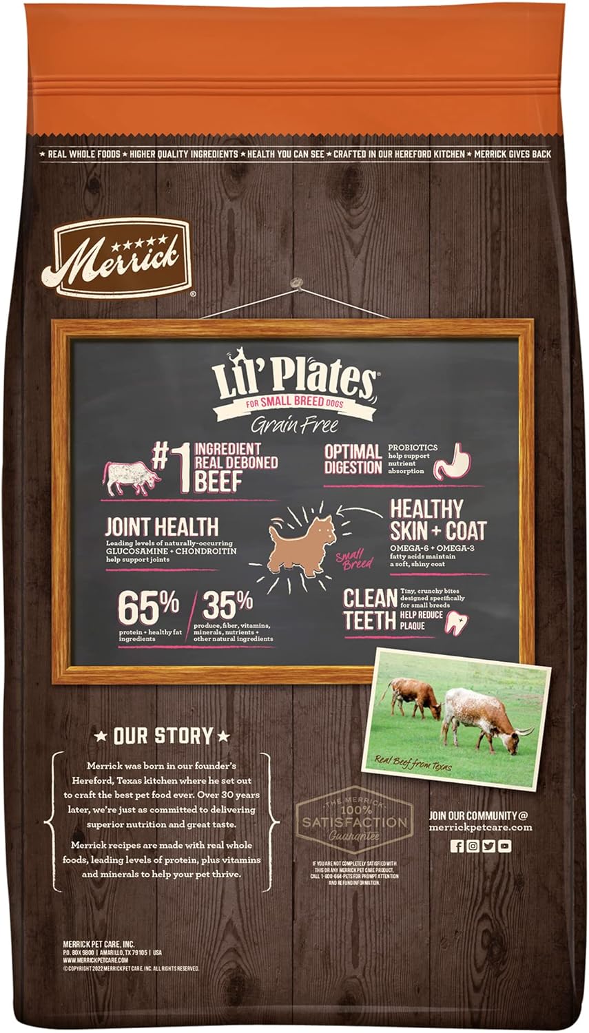 Merrick Lil’ Plates Grain-Free Real Texas Beef + Sweet Potato Recipe Dry Dog Food – Gallery Image 5