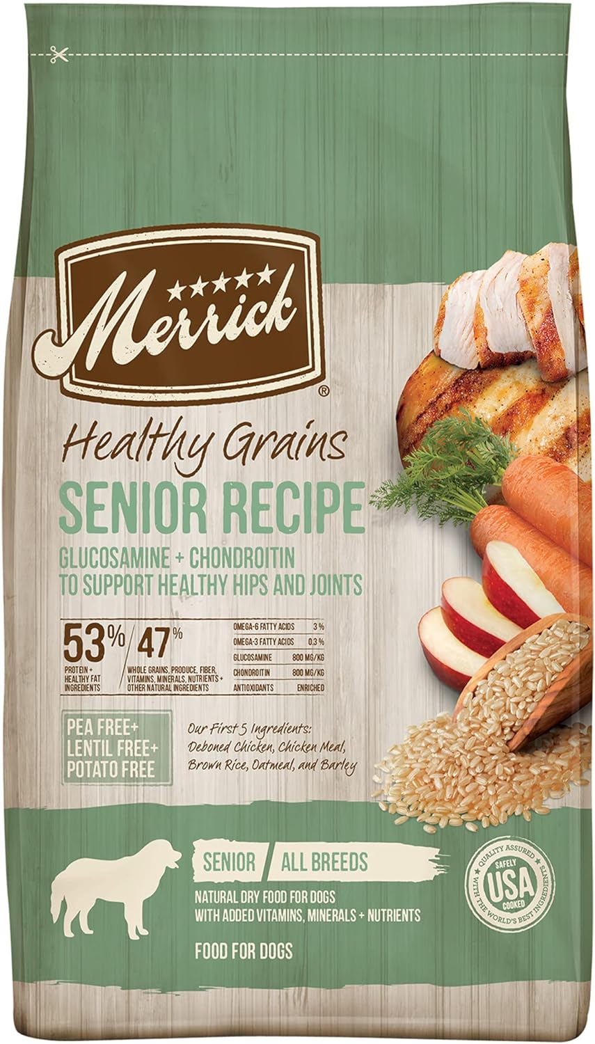 Merrick Healthy Grains Senior Recipe Dry Dog Food – Gallery Image 1