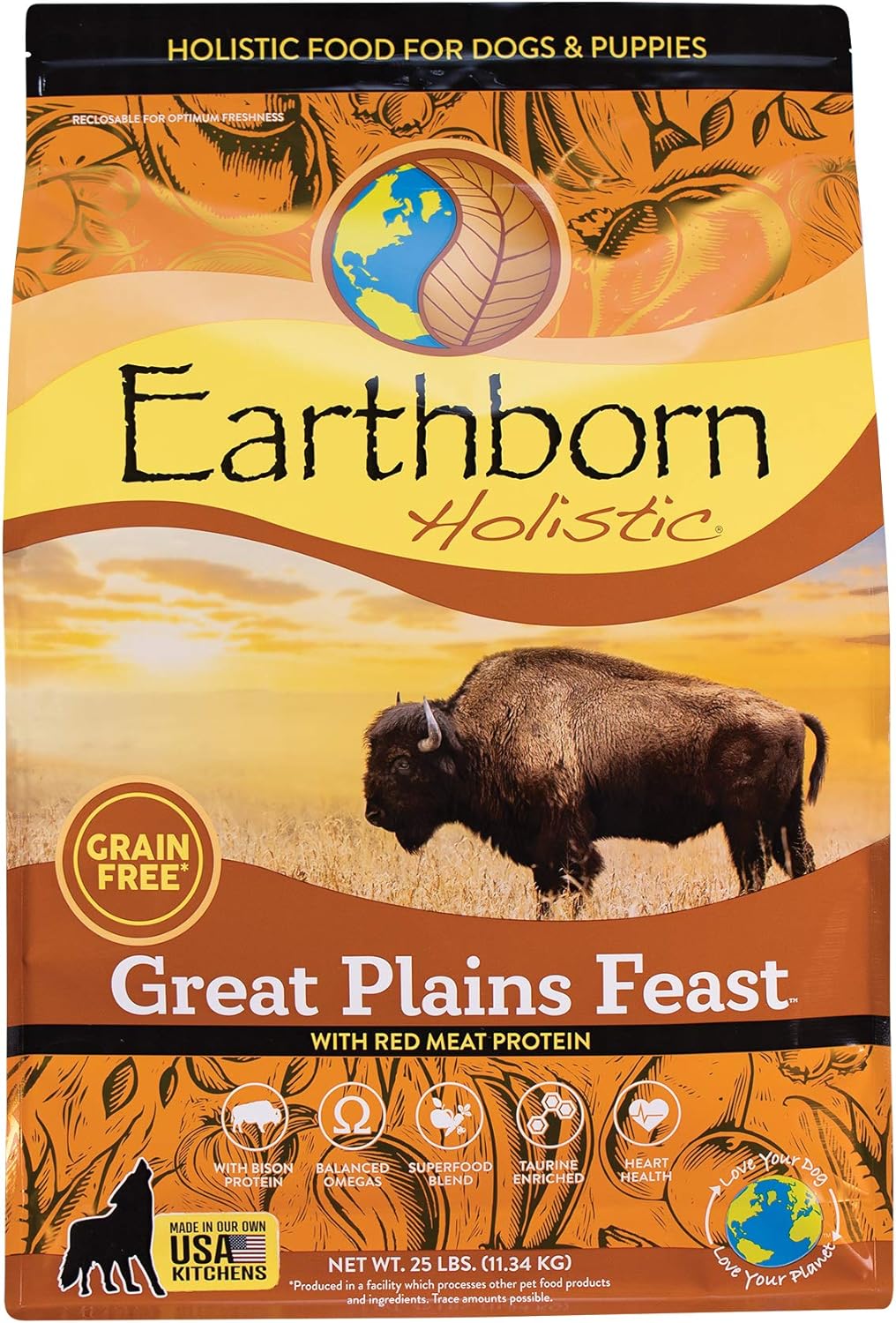 Earthborn Holistic Great Plains Feast Grain-Free Dry Dog Food – Gallery Image 1