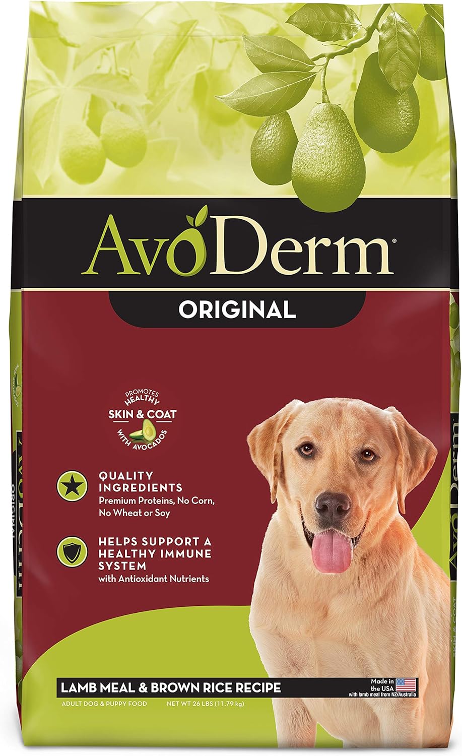 AvoDerm Natural Original Lamb Meal & Brown Rice Formula Dry Dog Food – Gallery Image 1