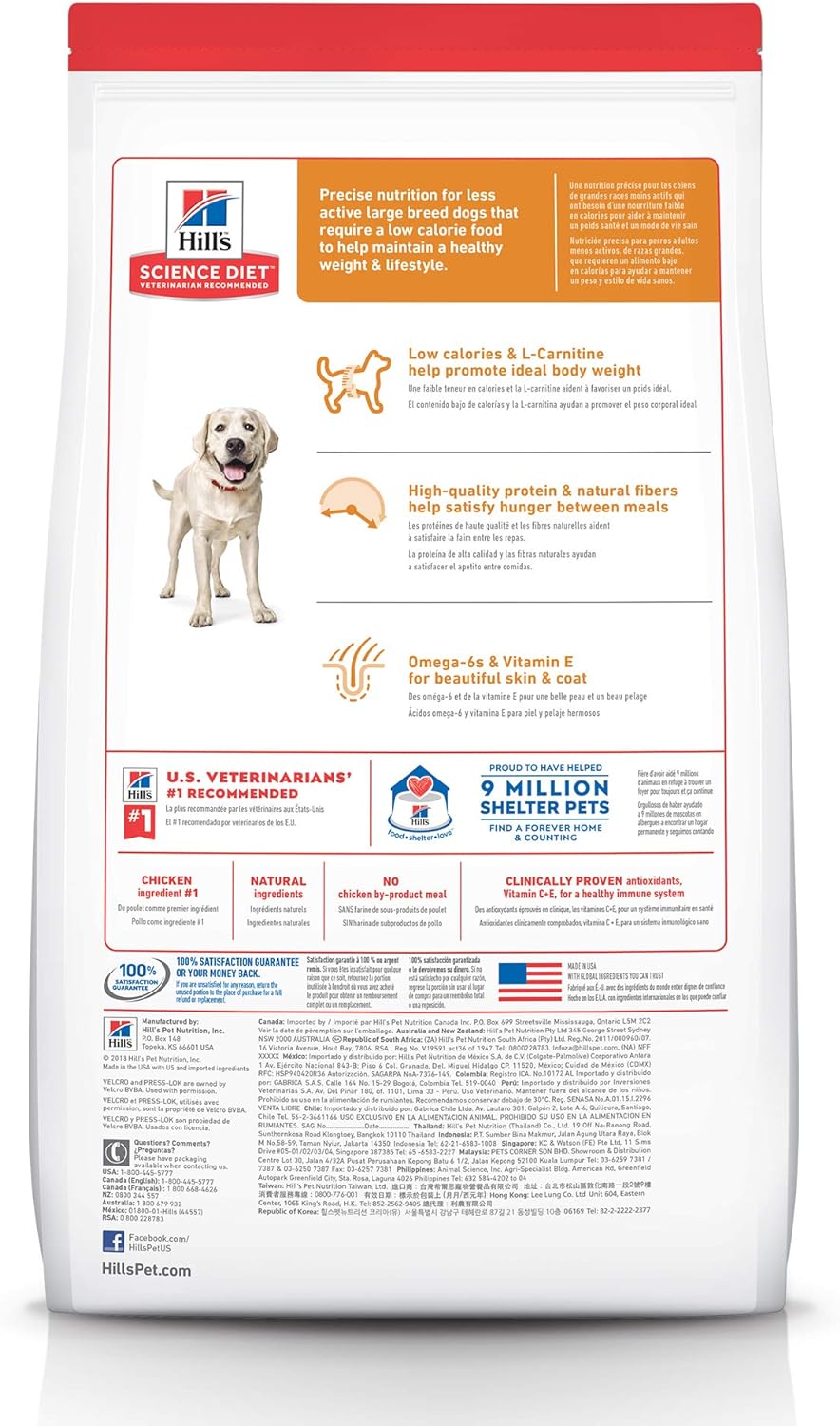 Hill’s Science Diet Adult Large Breed Light with Chicken Meal & Barley Dry Dog Food – Gallery Image 2