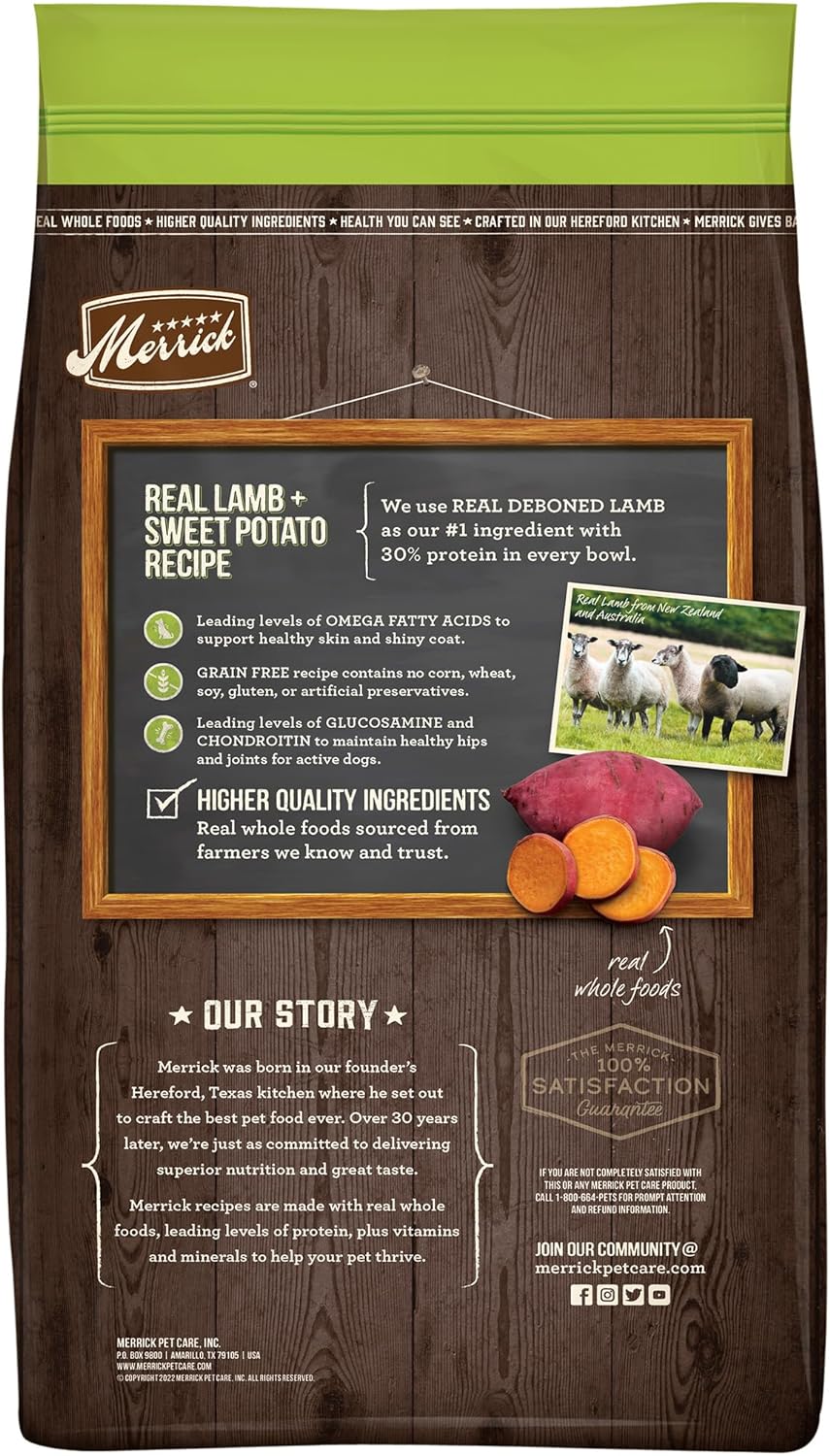 Merrick Grain-Free Real Lamb + Sweet Potato Recipe Dry Dog Food – Gallery Image 5