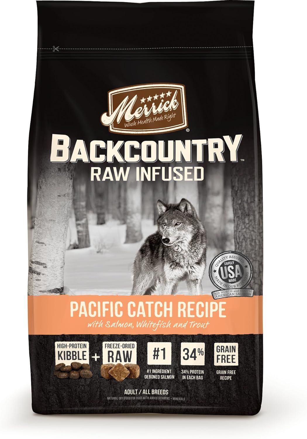 Merrick Backcountry Raw Infused Pacific Catch Recipe Dry Dog Food – Gallery Image 1