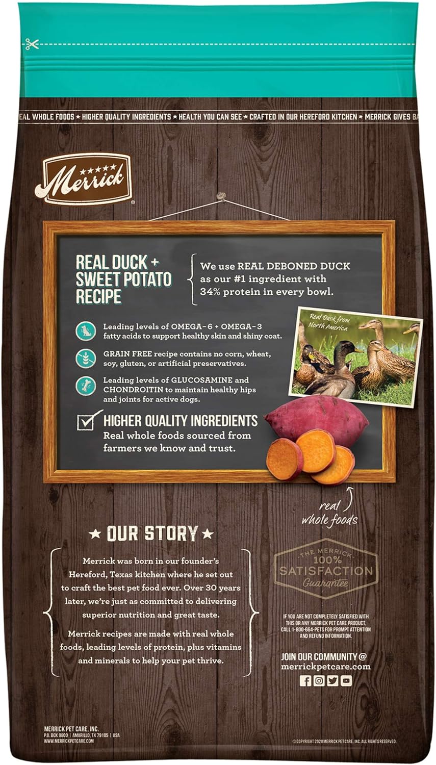 Merrick Grain-Free Real Duck + Sweet Potato Recipe Dry Dog Food – Gallery Image 9