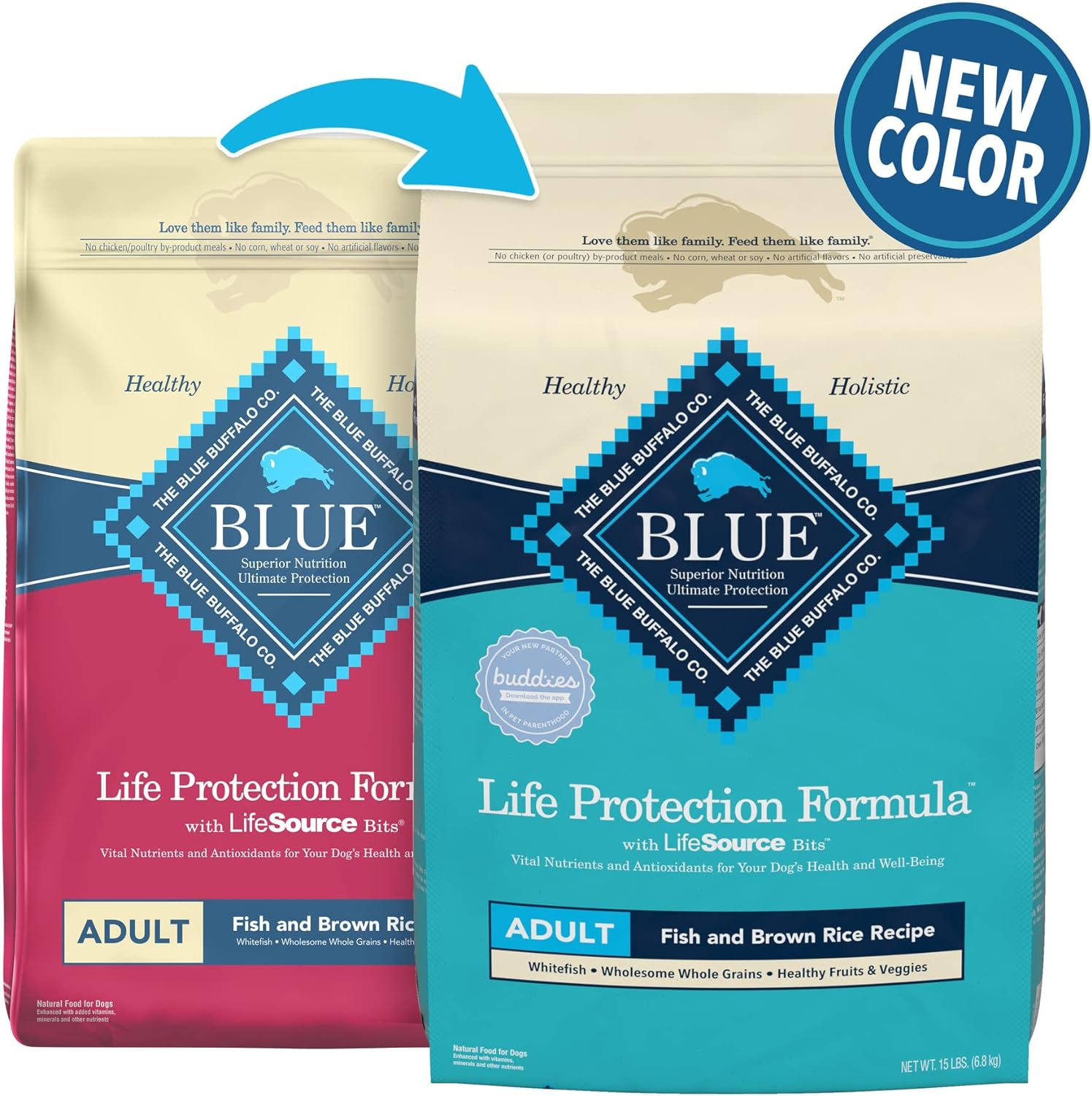 Blue Life Protection Formula Adult Fish and Brown Rice Recipe Dry Dog Food – Gallery Image 2