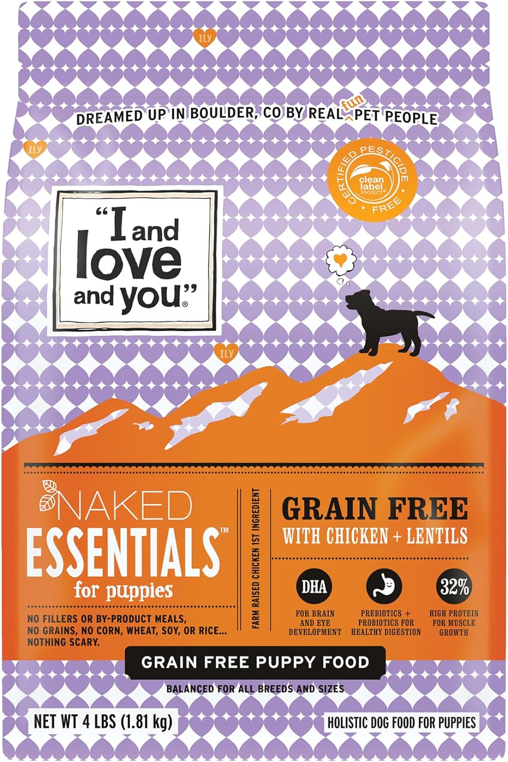 I and Love and You Naked Essentials Puppy Grain-Free with Chicken + Lentils Dry Dog Food – Gallery Image 1