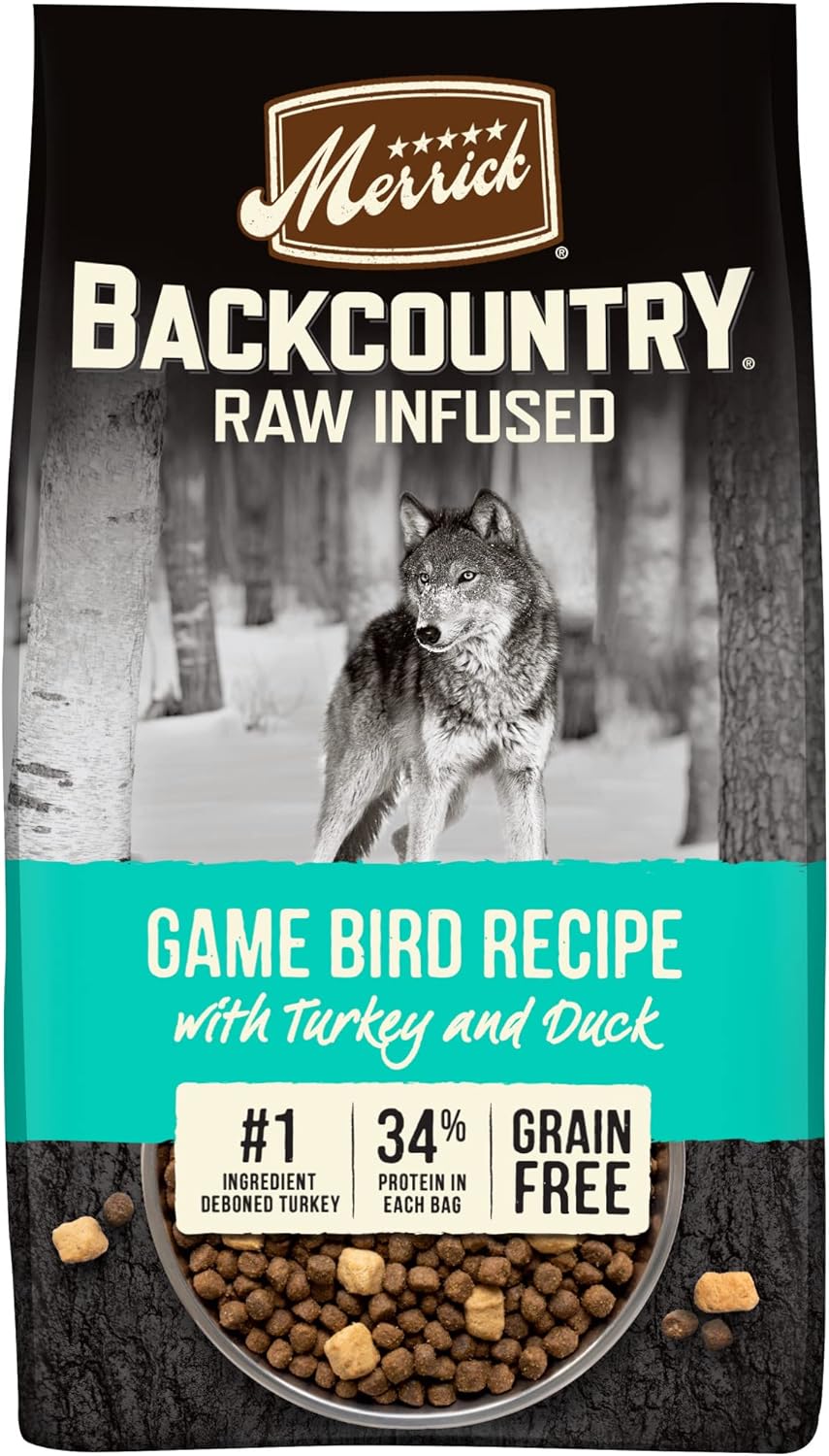 Merrick Backcountry Raw Infused Game Bird Recipe Dry Dog Food – Gallery Image 1