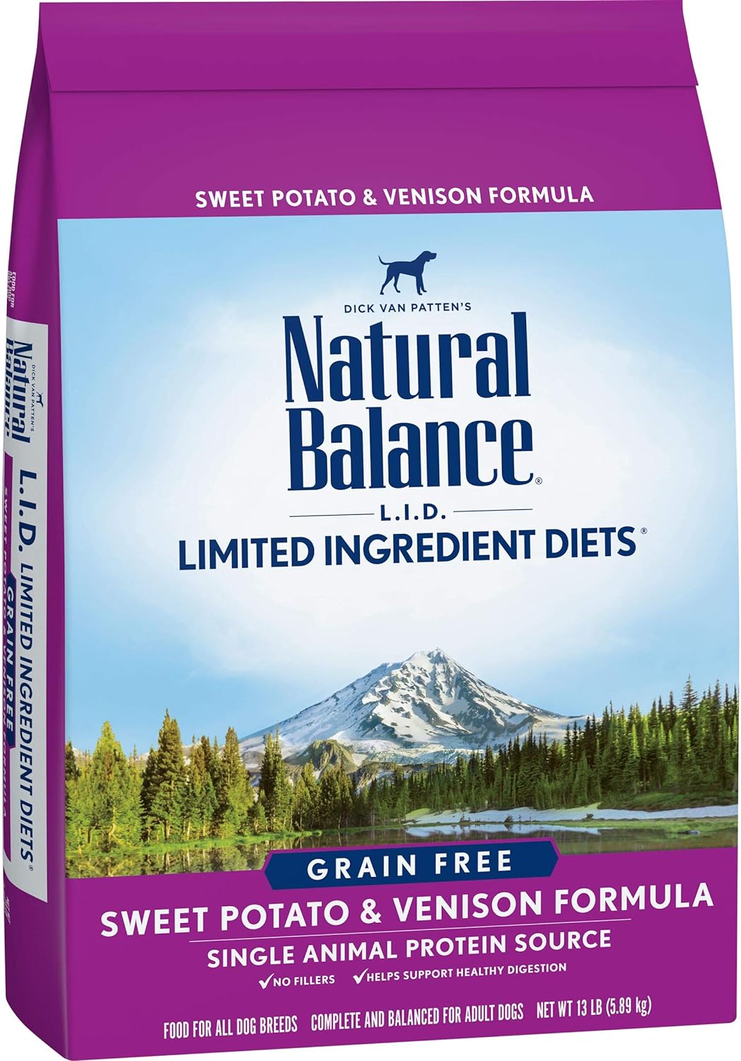 Natural Balance L.I.D. Limited Ingredient Diets Grain-Free Sweet Potato & Venison Dry Dog Food – Gallery Image 1