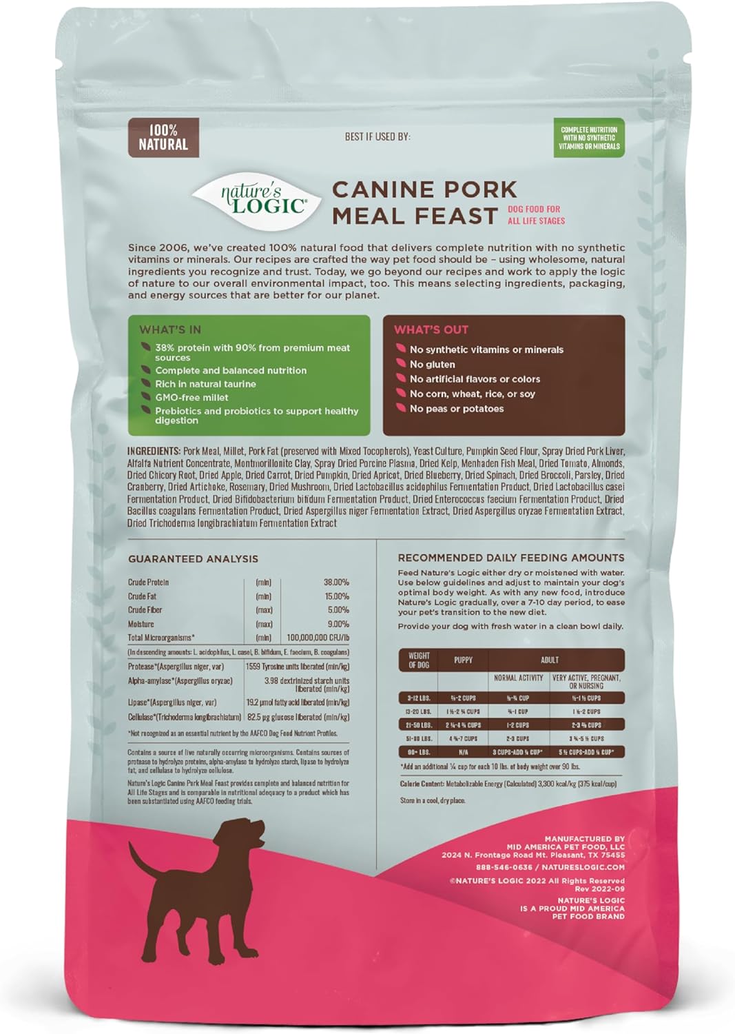 Nature’s Logic Canine Pork Meal Feast Dry Dog Food – Gallery Image 4