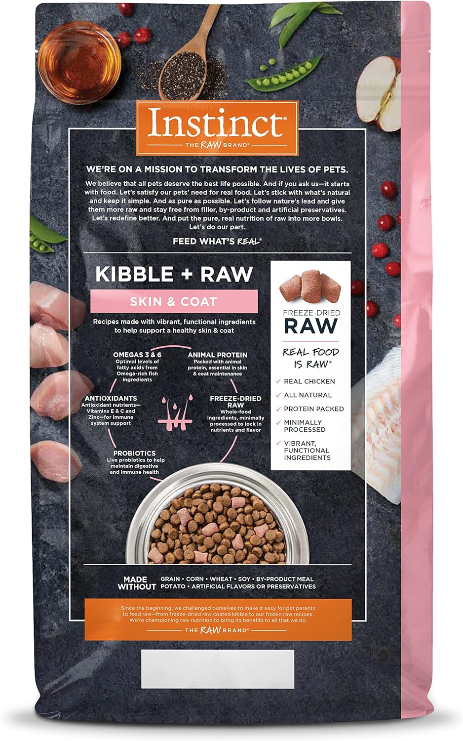 Instinct Raw Boost Grain-Free Recipe with Real Chicken for Skin & Coat Dry Dog Food – Gallery Image 2