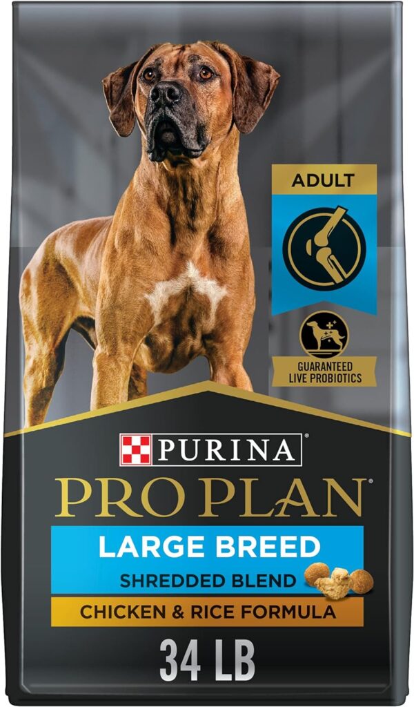 Purina Pro Plan Adult Large Breed Shredded Blend Chicken & Rice Formula Dry Dog Food