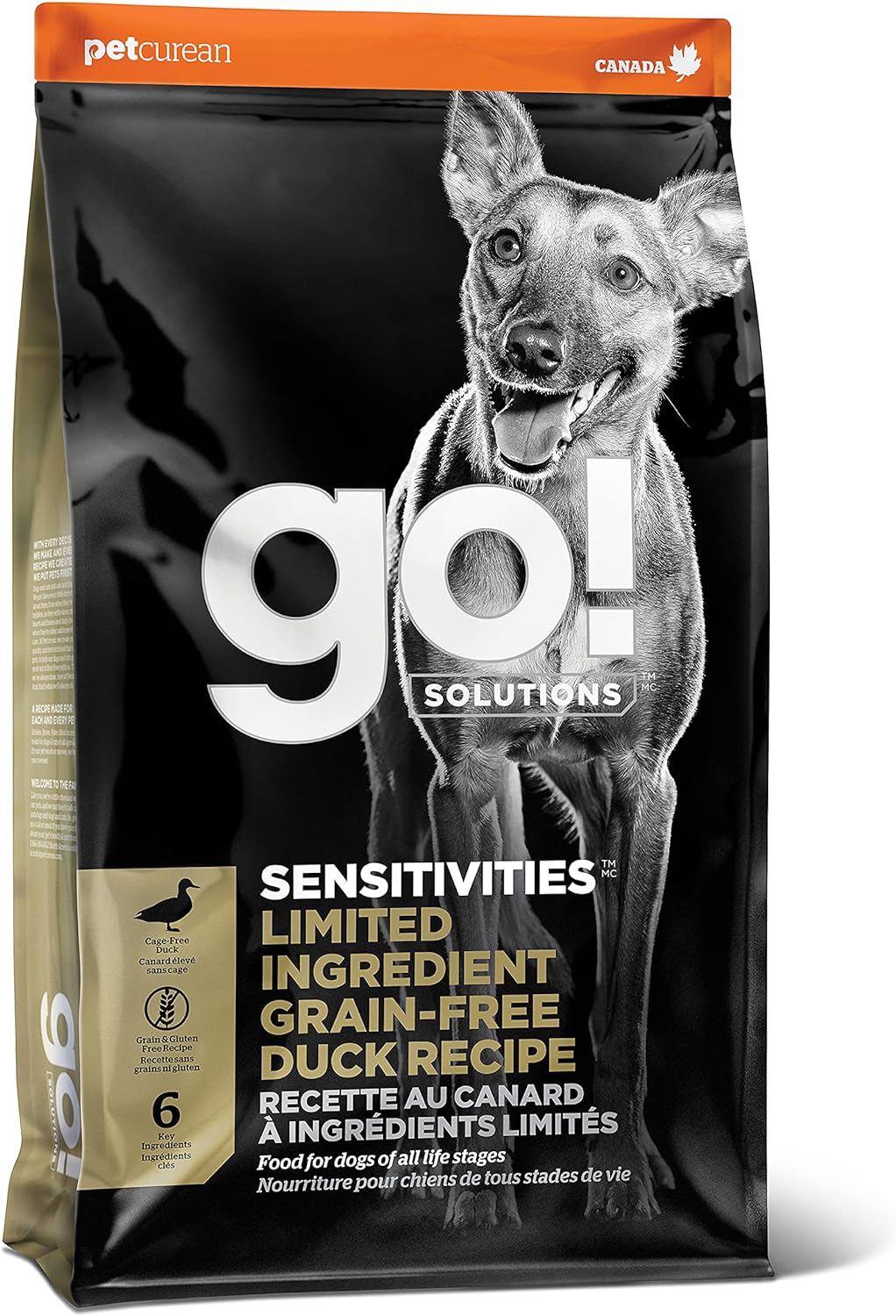 Go! Solutions Sensitivities Limited Ingredient Grain-Free Duck Recipe Dry Dog Food – Gallery Image 1