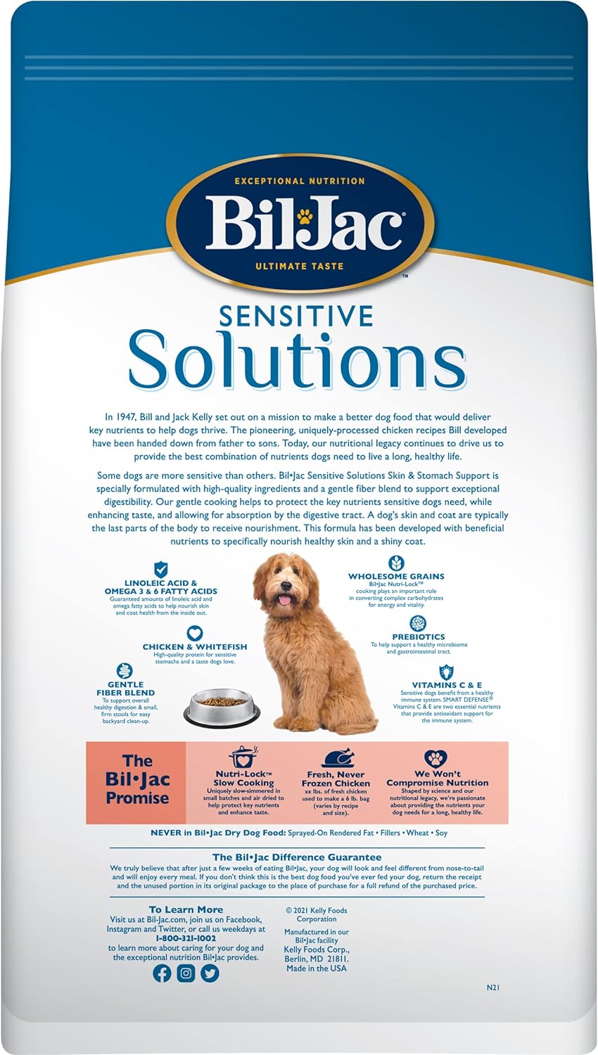Bil-Jac Sensitive Solutions Dry Dog Food – Gallery Image 2
