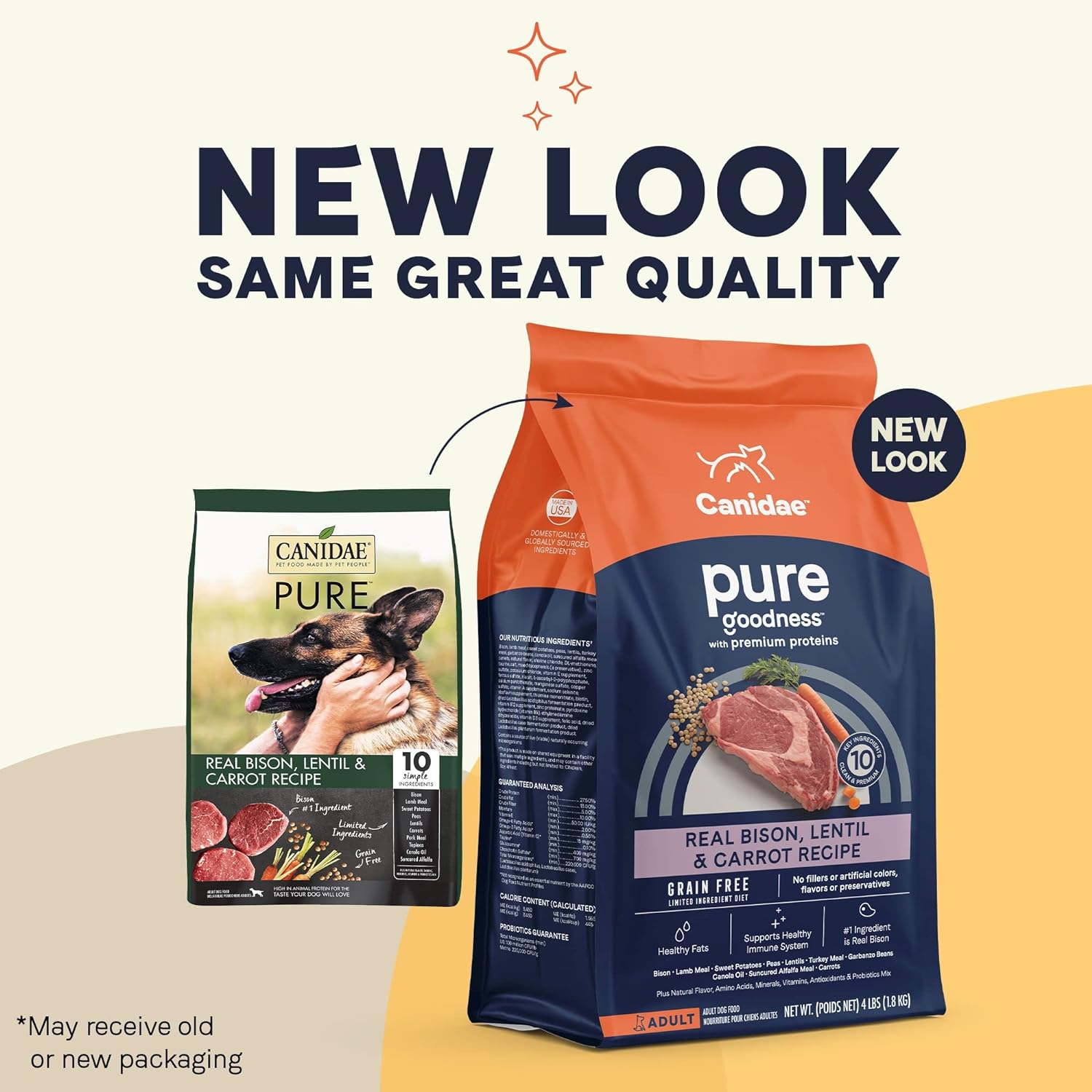 Canidae Pure Grain-Free Real Bison, Lentil & Carrot Recipe Dry Dog Food – Gallery Image 2