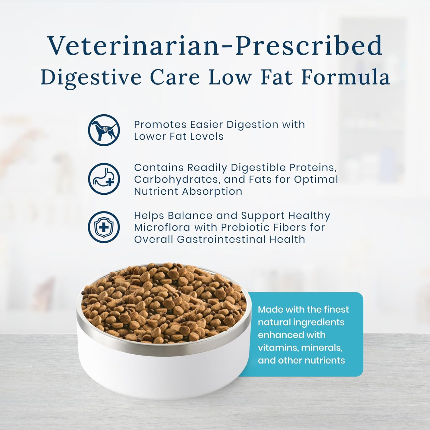 Blue Natural Veterinary Diet GI Gastrointestinal Support Low Fat Dry Dog Food – Gallery Image 3
