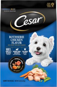 Cesar Rotisserie Chicken Flavor & Spring Vegetables Garnish Dry Dog Food