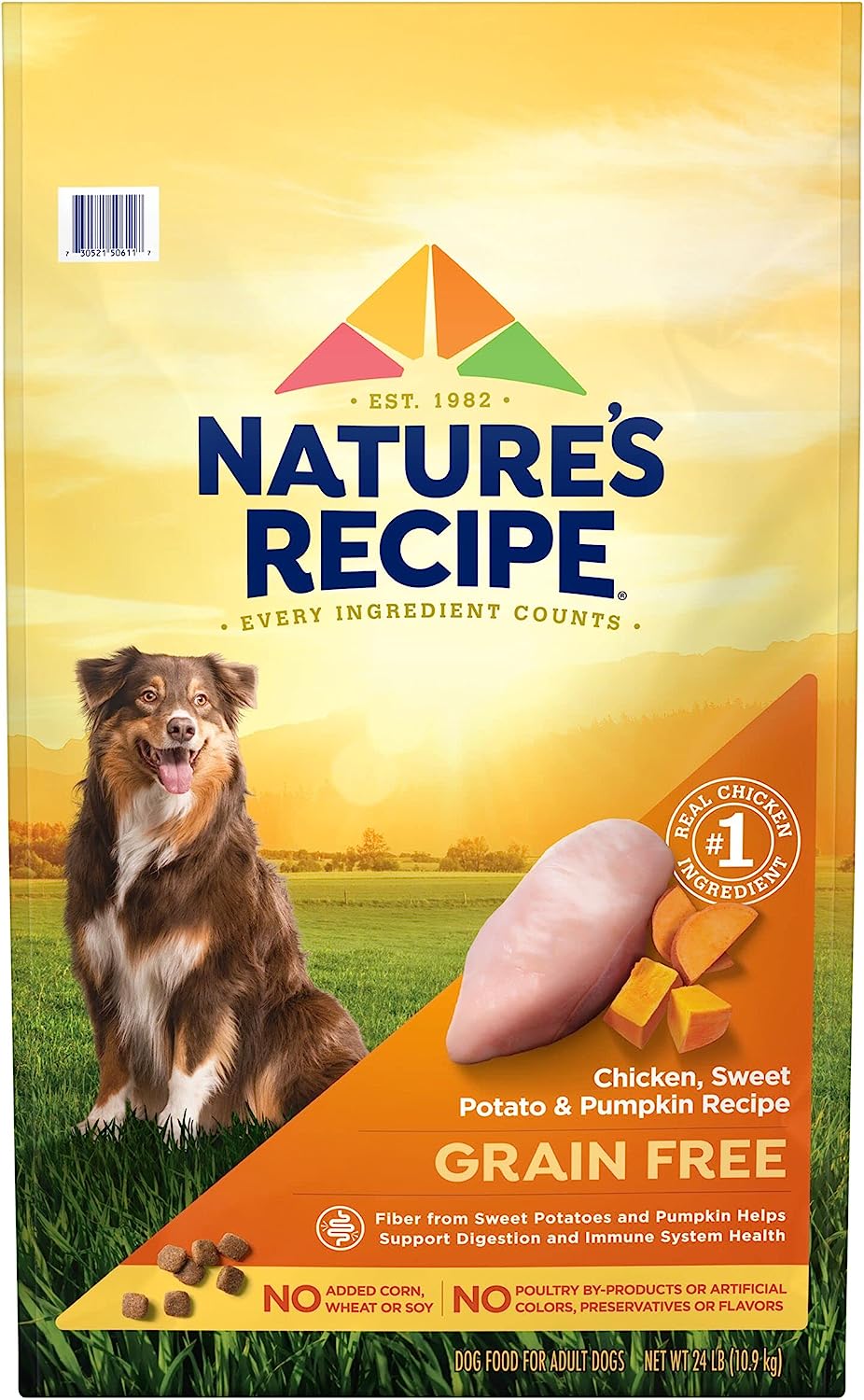 Nature’s Recipe Grain-Free Easy to Digest Chicken, Sweet Potato, & Pumpkin Recipe Dry Dog Food – Gallery Image 1