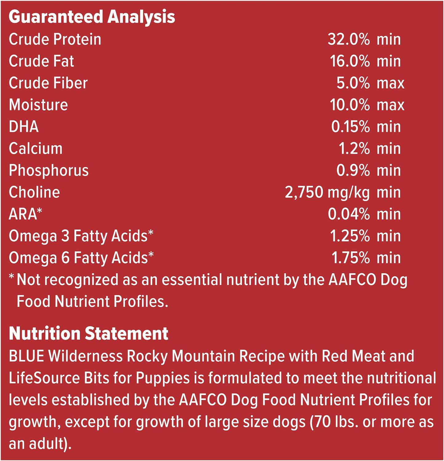 Blue Wilderness Rocky Mountain Recipe Puppy Red Meat Recipe Grain-Free Dry Dog Food – Gallery Image 9